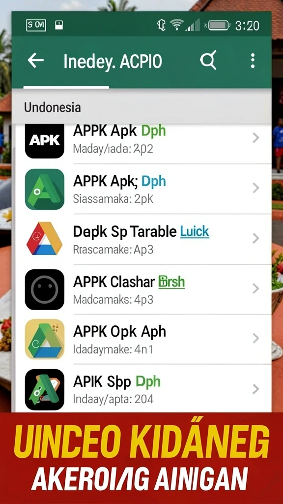 Halaman katalog dengan daftar aplikasi yang tersusun rapi.